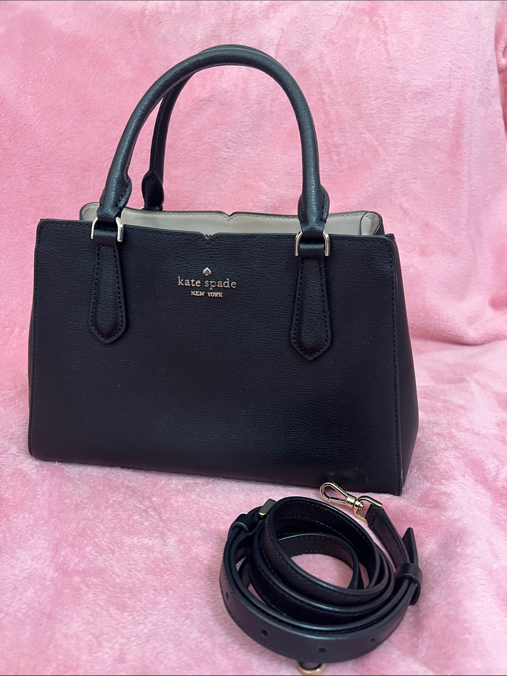 Kate Spade Black Leather Satchel